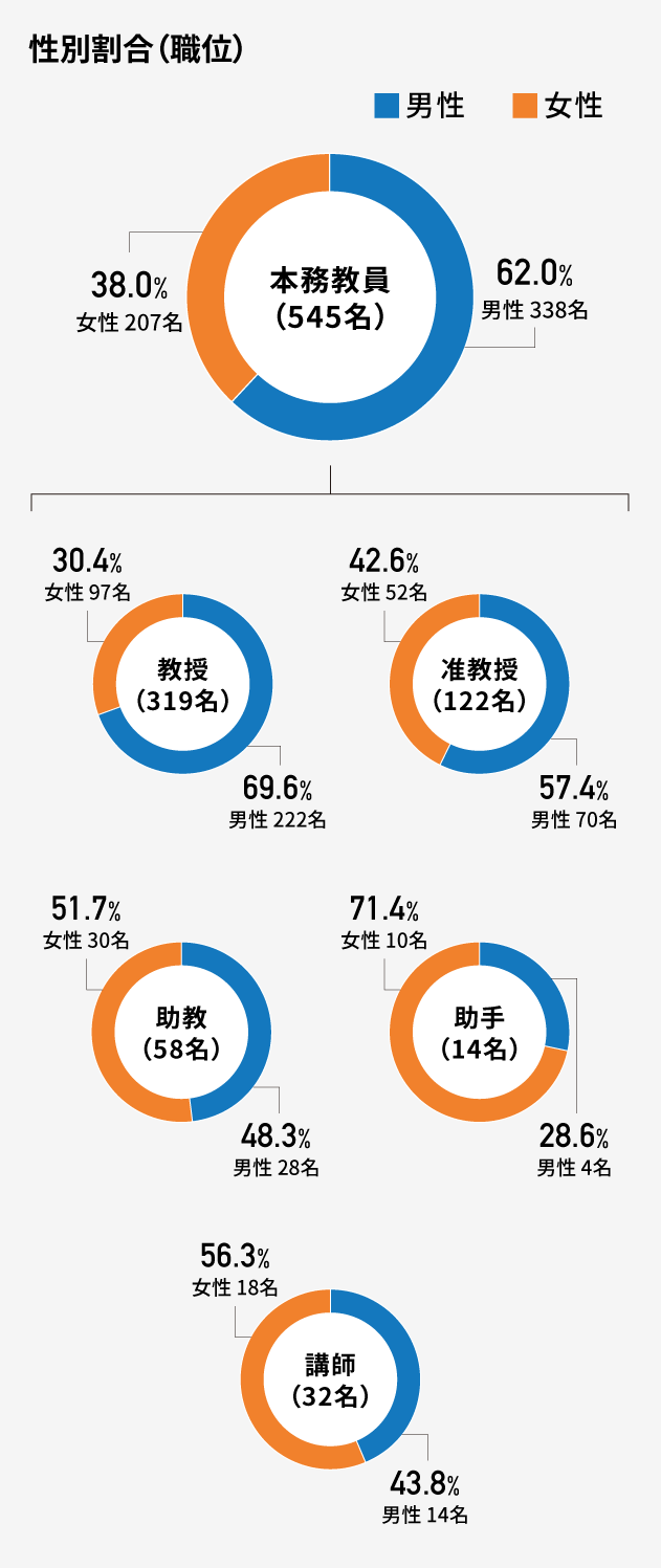 性別割合（職位）